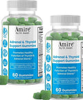 Amire By Dr. Awan Thyroid Support Gummies, Promotes Healthy Function Of Thyroid, Kelp, Selenium & Ashwagandha To Improve Energy, Immunity, Metabolism, 120Ct, 60Day Supply