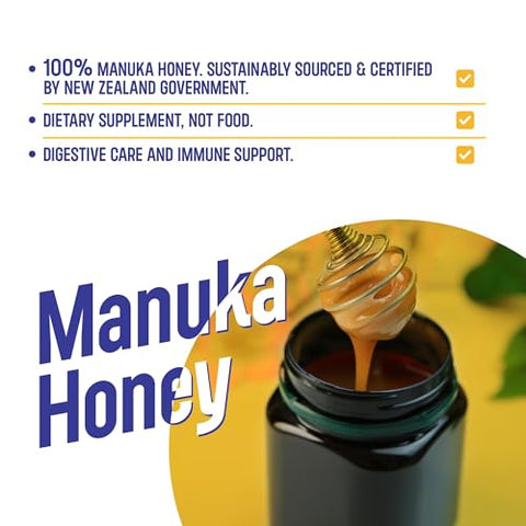ManukaGuardÃ‚Â® Medical Grade Manuka Honey MGO 400+ | 100% Authentic New Zealand Manuka Honey | Healing Honey for Immunity Boost | 8.8 oz