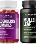 Havasu Nutrition Elderberry Gummies + Mullein Leaf Capsules Immune Support Bundle