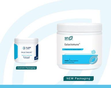 Klaire Labs SFI Health Galactomune Powder - Prebiotic Beta-Glucan & Galactooligosaccharides Immune Support 30 Servings 150 Grams