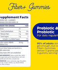 Enzymedica Fiber+ Gummies With Prebiotics & Probiotics For Daily Regularity Vegetarian 5G Fiber Natural Chewable Digestive Health Supplement Kids & Adult Women & Men Blood Orange Flavor 90 Ct