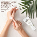 All Natural Dry Skin Body Lotion For Women, Moisturizer Cream By Terrasil Shea Butter, Tea Tree, Lavender, Peppermint, Coconut Oil, Oatmeal, Vitamin E Anti Itch 3 Oz (85G) Tube