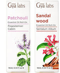 Gya Labs Patchouli & Sandalwood Essential Oil Roll On Set - Aromatherapy Grade Essential Oils Set - 2X10Ml - Gya Labs