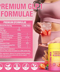 Noqonme Cutting Drink Mix Supports Energy & Gut Health With Magnesium Berberine Chromium 5-Htp Yerba Mate & Fos Sugar-Free Vegan Non-Gmo Strawberry A A 30 Servings
