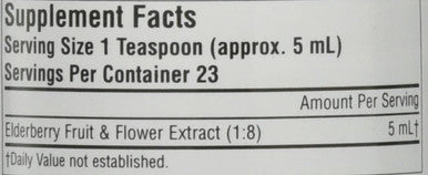Planetary Herbals Full Spectrum Elderberry Fluid Extract Supplement, 4 Fluid Ounce