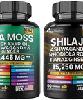 Nutri Nation Dynamic Vitality Bundle Sea Moss 7000Mgblack Seed Oil 4000Mg Shilajit And Sea Moss Bundle