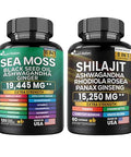 Dynamic Vitality Bundle Sea Moss 7000mgBlack Seed Oil 4000mg Shilajit and Sea Moss Bundle