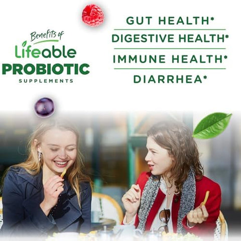 Lifeable Probiotics Gummies 2 Billion Cfu Great Tasting Probiotic Gummies For Women Probiotic Gummy For Gut Health And Immune Support Probiotics For Women And Men 90 Gummies