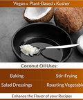 Organic Fiji, Raw Extra Virgin,Cold-Pressed, Cooking Coconut Oil with Fresh Flavor, Non-GMO, USDA Organic, 16oz