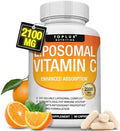 Liposomal Vitamin C 2100mg High Absorption Fat Soluble VIT C Immune Support Collagen Booster Immunity Defense and Powerful Antioxidant MCT Oil and Sunflower Lecithin Acsorbic Acid Vegan NonGMO