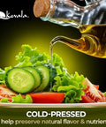 Kevala Extra Virgin Organic Olive Oil - Unrefined Cooking Oil, Cold Pressed and with no Preservatives, Made with Carefully Selected Fresh Olives, Natural Kitchen Pantry Essential, Easy Storage, 64 oz