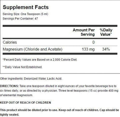 Magnesium Solution 8 Fl Oz Liquid