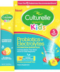 Culturelle Kids Probiotics And Electrolytes Hydration Super Duo Strawberry Lemonade Sugar Free Powder Packets For Immune And Digestive Support 30 Count