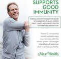 Maxi Health Liposomal Vitamin C 500Mg Capsules With Digestive Blend Highly Absorbable High Dose Vitaminc Non Gmo Kosher Vegetarian Doctorformulated Immune Support Supplement (90 Count)