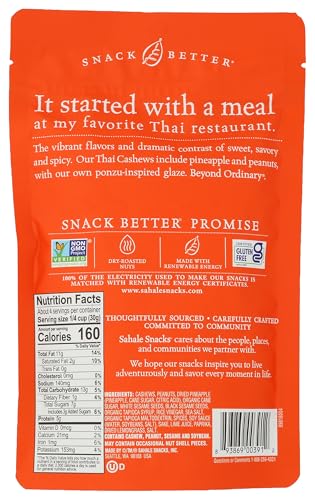 Sahale Snacks Thai Cashews Glazed Mix, 4 Ounces