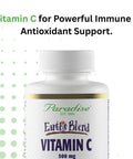 Paradise Herbs Earth'S Blend Vitamin C With Nature'S C And Adaptogens Superfoods Base Of Probiotics and Organic Alkalizing Greens 90 Vegetarian Capsules
