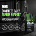 Animal Daily Greens Pill Packs - Kale Wheat Grass Alfalfa & More - Convenient Prebiotic And Probiotic Superfood Blend For Superior Digestion Gut Health And Immunity For Men & Women 30 Day Supply