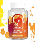 IvyBears Radiant Glow and Immune Gummies Vibrant Skin with VERISOL and Hyaluronic Acid + Daily Immunity with Vitamin C and Zinc Vegan 2Pack
