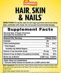 Sundance Hair Skin And Nails Gummies With Biotin 2500 Mcg 80 Count Fruit Flavor Vitamin Vegan Nongmo & Gluten Supplement