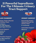 Eu Natural Urinary Tract Supplement Duo, Urinary Harmony + Killer Cranberry, Ut Defense Blends, D-Mannose & Hibiscus + Cranberry, Pine Bark, Propolis & Vitamin D, Clinical Strength Ingredients, 2 X 60 Ct