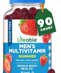 Lifeable Sugar Multivitamin For Men Gummies With Iron And 18 Essential Vitamins And Minerals Sugar Vitamins 90 Gummies