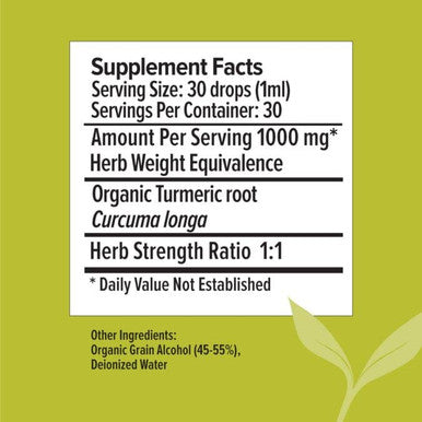 Banyan Botanicals Turmeric Liquid Extract, Usda Organic, 1 Oz - Extra Strength Tincture, Rapid Absorption And Assimilation - Supports Digestion, Overall Health, And Well-Being.