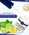 Blossom All Natural Organic Acetone Nail Polish Remover + Blue Cross Optical Nail Whitener Nail Brightening Basecoat With Vitamin E 2 Pack Bundle