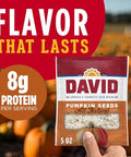 DAVID All Natural Pumpkin Seeds, 5 oz. (Pack of 12)