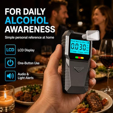 Dubignb Mini Breathalyzer Alcohol Tester Portable Digital Breath Alcohol Detector With Lcd Display Bac Mini Breathalyzer Keychain Tester Blood Alcohol Breathalyzer Mini For Travel