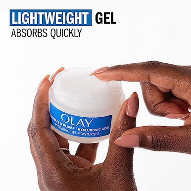 Olay Hyaluronic Acid Face Moisturizer Instant Hydration For Women Fragrance- - Dry Skin Solution Glowing Smoothing Plumping Re ing - Niacinamide Amino Peptides 1.7 Oz
