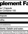 Terravita Ashwagandha (Indian Ginseng) - Withania Somnifera Root - 450 Mg (100 Capsules, Zin: 513643)