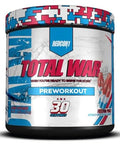 Redcon1 Total War Pre Workout - Beta Alanine Citrulline Malate Keto Friendly Preworkout For Men & Women With 320Mg Of Caffeine - Fast Acting - Freedom Punch (30 Servings)