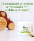 Garden of Life Kids Multivitamin Powder Daily Vitamins And Minerals For Toddlers & Kids - Organic Toddler Multi Powder With 15 Vitamin C D3 Zinc For Healthy Growth - Gluten Free - 30 Day Supply