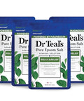 Dr Teal'S Epsom Magnesium Salt SoakRelax & Relief With Eucalyptus And Spearmint3 Lbs (Pack Of 4)