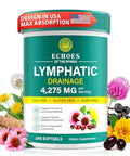 Echoes Of The Spring Lymphatic Drainage Supplements 4275Mg Lymph System Support Supplement For Women & Men Daily Wellness Support 21-In-1 Herbal Blend With Echinacea Dandelion Burdock Turmeric & More 240 Softgels