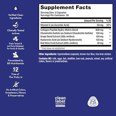 Hum Collagen Love Skin Supplement Collagen Peptides W/Hyaluronic Acid & Vitamin C Supports Firm Skin & Helps Minimize Signs Of Aging Skin Supplements For Women And Men (90Count)
