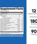 Nutricost Multivitamin Gummies 180 Gummies (Mixed Berry Flavored) 90 Serv Gluten Nongmo And Vegetarian Friendly