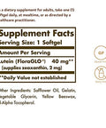 Solgar Lutein 40 Mg 30 Softgels - Supports Eye Health - Helps Filter Out Blue-Light - Contains Floraglo Lutein - Gluten-Free Dairy Free 30 Servings