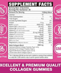 2-Pack Collagen Gummies For Women & Men - With Biotin, Vitamin C, & Zinc For Skin Radiance, Hair Growth, Strong Nails, & Joint Support, 120 Count