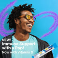 Emergen-C Immune Plus Crystals On-The-Go Immune Support Supplement With Vitamin C Vitamin D B Vitamins Zinc And Manganese Berry Lemonade 28 Stick Packs