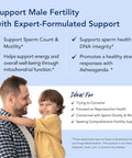 Premom Male Sperm Fortify Capsules Male Fertility Supplements For Men Inositol Plus Bundle " Fertility Support For Women " 120 Count