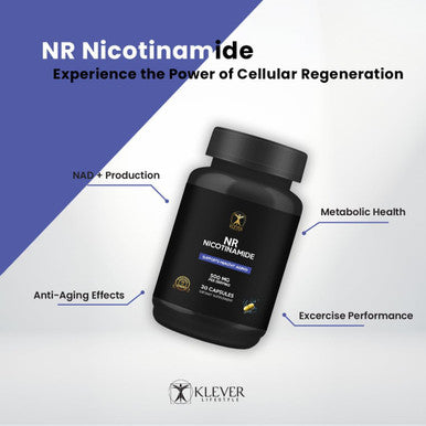 Klever Lifestyle Nicotinamide Riboside Supplement Cellular Function & Anti Aging Support, Nad+ Activator 500Mg Per Serving