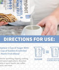 Impact - Golden Erythritol & Monk Fruit - Zero Calorie Sweetener, Sugar-Free, Non-GMO, Net Carb Free, Zero Glycemic, Baking Use - 1lb Resealable Bag
