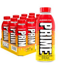 PRIME Hydration SUMMER POP, Sports Drinks with Coconut Water, Electrolyte Enhanced to Replenish Fluids, Zero Added Sugar, B Vitamins, Antioxidants, Made with Natural Flavors, 16.9 Fl Oz 12 Pack