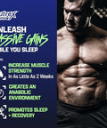 Nutrex Research Anabol Pm Nighttime Muscle Builder & Sleep Aid Anabolic Muscle Building Supplement Clinically Researched Ripfactor Epicatechin & More Post Workout Muscle Recovery & Strength 60 Pills