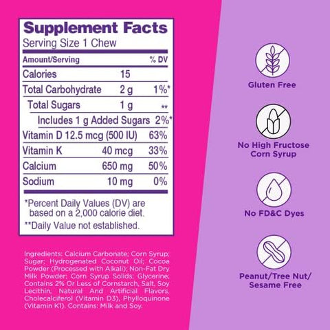 Viactiv Calcium +Vitamin D3 Supplement Soft Chews Milk Chocolate 60 Chews & Nature'S Bounty Optimal Solutions Hair Skin & Nails With Biotin And Collagen