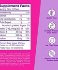 Viactiv Calcium +Vitamin D3 Supplement Soft Chews Milk Chocolate 60 Chews & Vitafusion Extra Strength Vitamin B12 Gummy Vitamins For Energy Metabolism Support