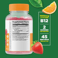 Lifeable Magnesium + Vitamin B12 Gummies Bundle Great Tasting Vitamin Supplement Gluten Gmo Chewable Gummy