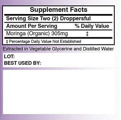 Moringa Leaf Extract - Moringa Oleifera - Breastfeeding Supplement for Lactation Support - Non-Alcohol Liquid Tincture - Breast Milk Supply Booster - Herb Lore (2 Ounces)