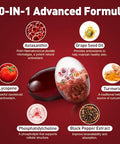 Femmetra Liposomal Astaxanthin Supplements 24Mg With Lycopene For Eye Skin & Immune Health 10-In-1 Max Strength Astaxanthin Antioxidant Supplement Fresh Microalgae Source Non-Gmo 120 Softgels